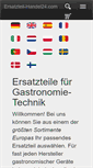 Mobile Screenshot of ersatzteil-handel24.com